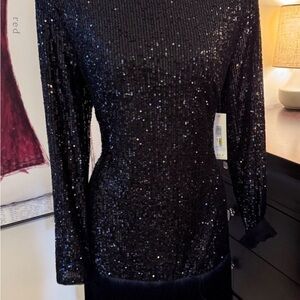 Eliza J Black Sequin Dress